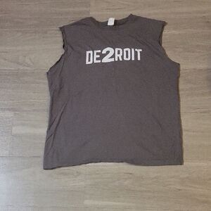 Gray Sleeveless Shirt